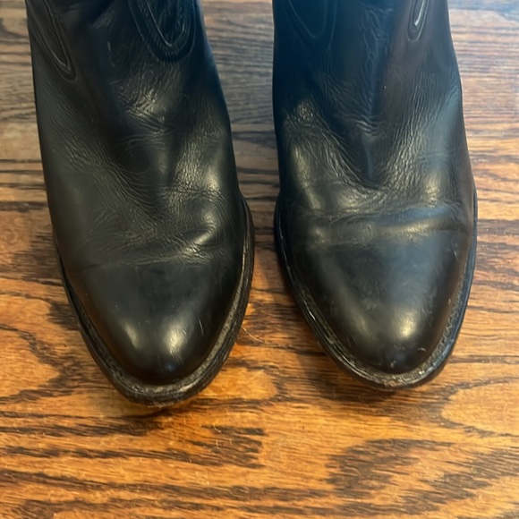 Rare FRYE Deadstock Black Leather Mustang Boots - Picture 5 of 7